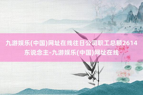 九游娱乐(中国)网址在线往日公司职工总额2614东说念主-九游娱乐(中国)网址在线